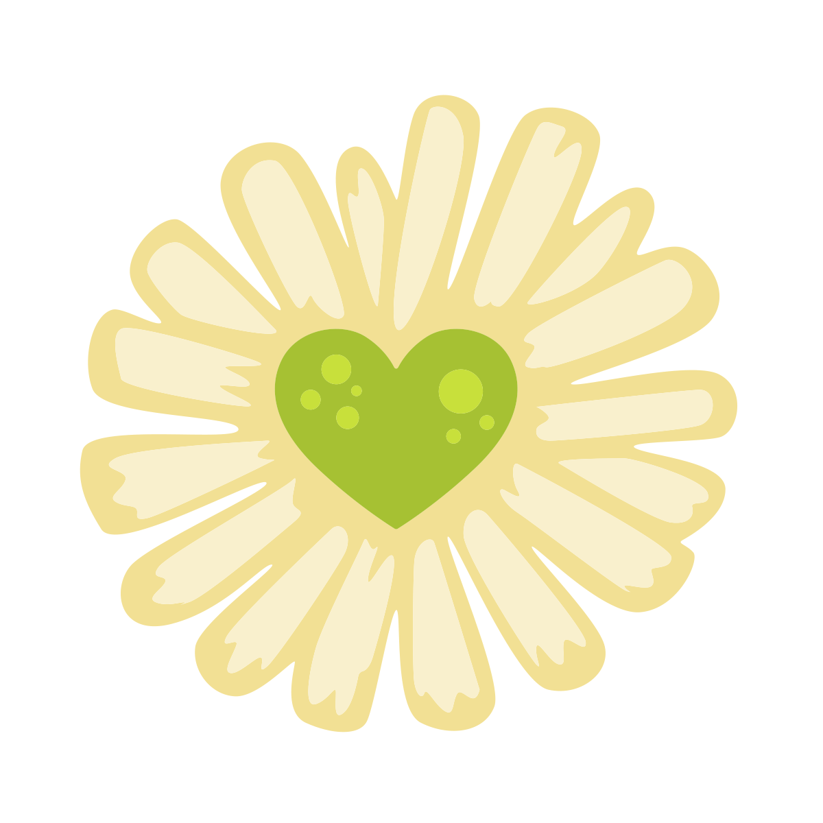 Daisy with Heart in Center|D-1251951