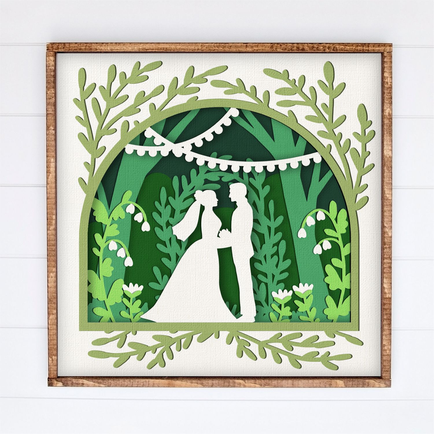 Custom Wedding Shadowboxes Flower Framing 3D Shadow Box