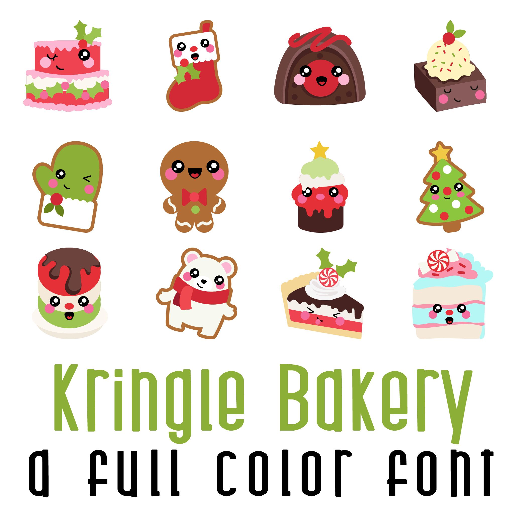 Kringle Bakery Full Color FontD1236710