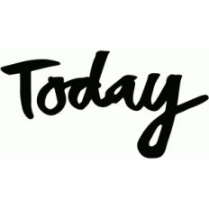 today brushed lettering