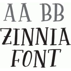 zinnia font