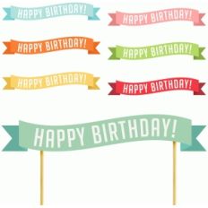 printable happy birthday banner