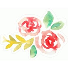 watercolor flower embellishment