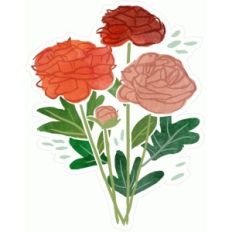 painted floral bouquet