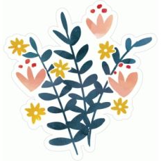 painted flower embellishment