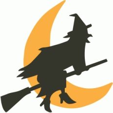 witch with moon