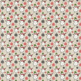 snowman christmas paper