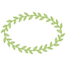 oval leaf wreath