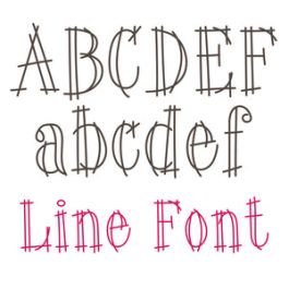 line font