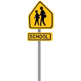 school crossing sign