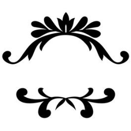 top & bottom flourish borders