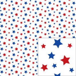 red and blue star pattern