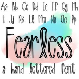 fearless font