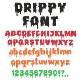 drippy font