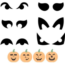 build a jack-o-lantern: eyes