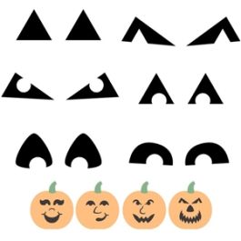 build a jack-o-lantern: eyes