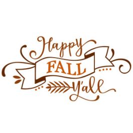 Happy Fall Y All Banner Printable