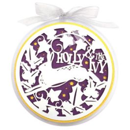 holly & the ivy ball decoration