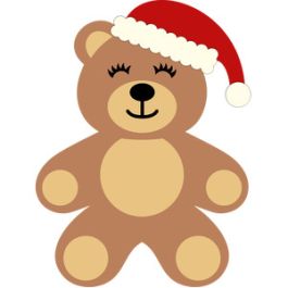 cute christmas teddy bear