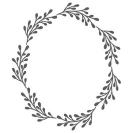 oval leaf wreath