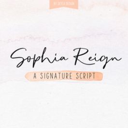 Sophia R Signature sophia reign signature script font|268701