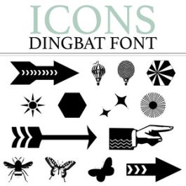 icons dingbat font