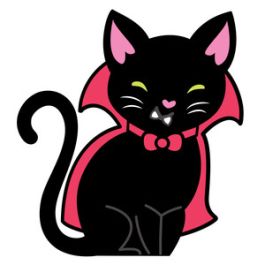 halloween vampire cat