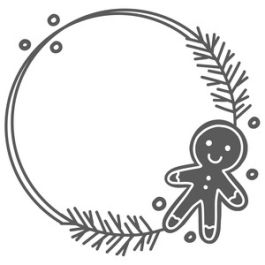 gingerbread man wreath