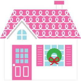 pink house - christmas town