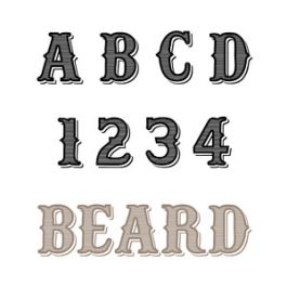 beard font