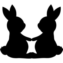 bunny silhouettes