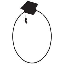 oval graduation frame