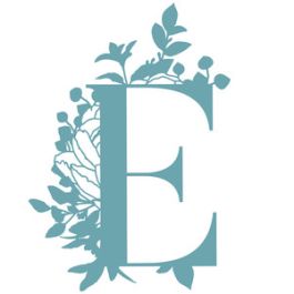 e flower letter