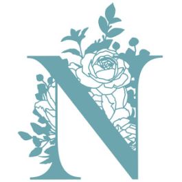 n floral letter