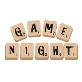 game night letter tiles