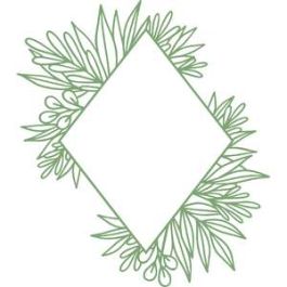 diamond leaf frame