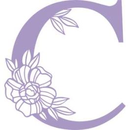 letter c floral