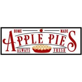 home made apple pies sign