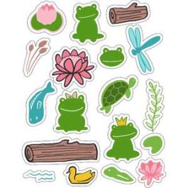 ml froggy pads stickers