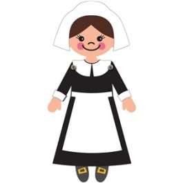 pilgrim girl paper doll