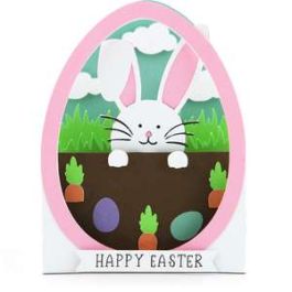 box card easter egg bunny