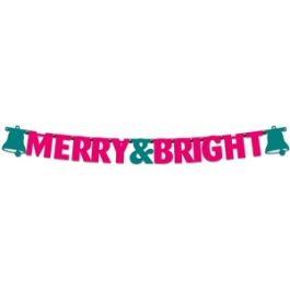 merry &amp; bright banner