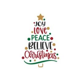 joy love peace believe christmas