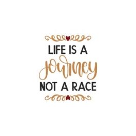 life is a journey not a race