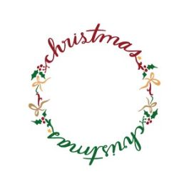 Christmas monogram frame