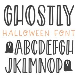 ghostly halloween font