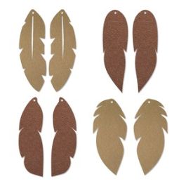 Feather Earring Template, bundle Faux Leather Earrings