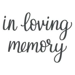 in loving memory