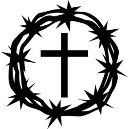 crown of thorns and cross