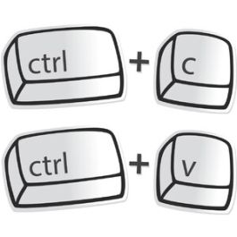 copy paste key strokes outline
